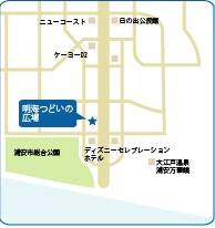 明海つどいの広場への地図