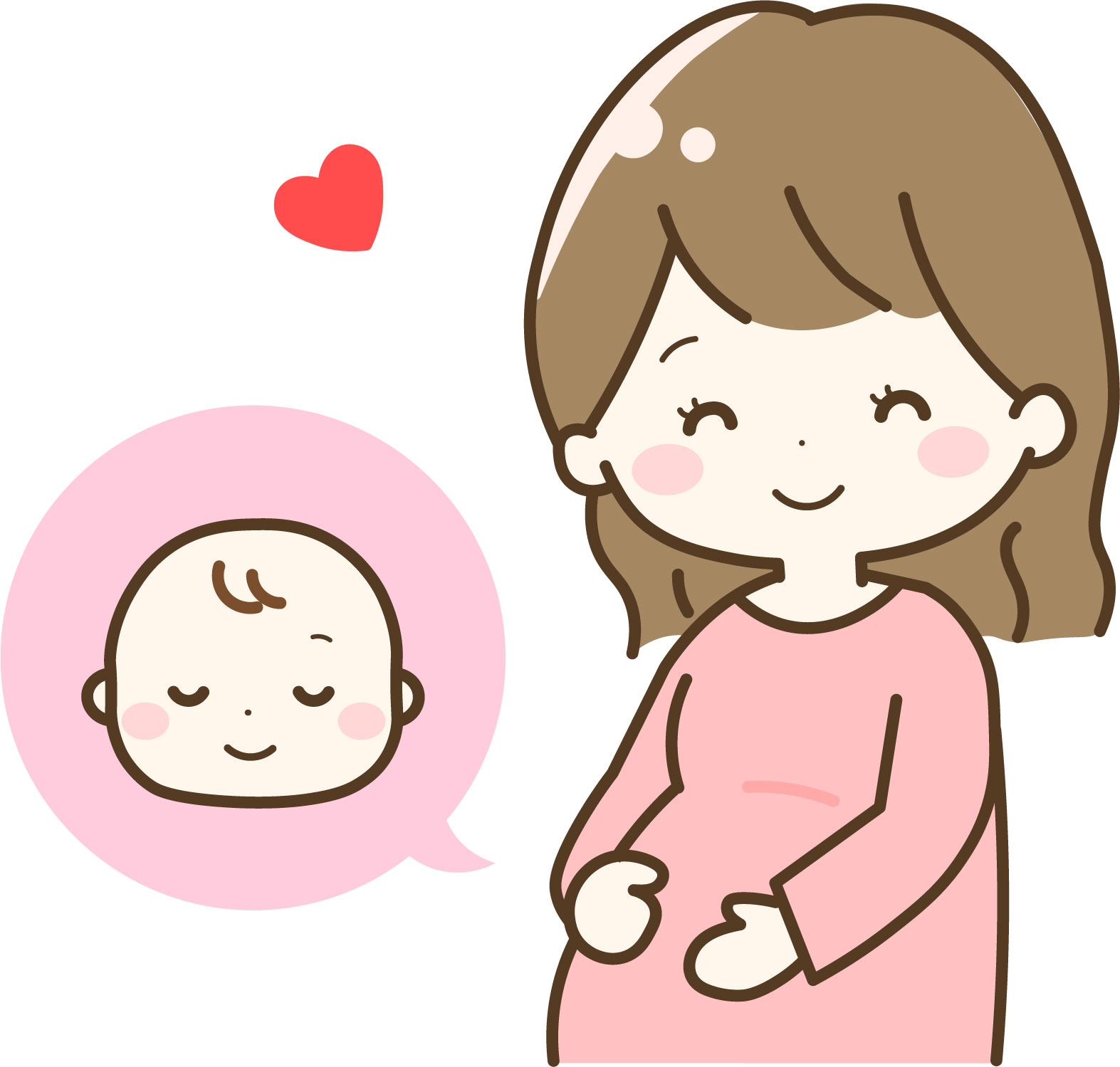 妊婦とあかちゃん