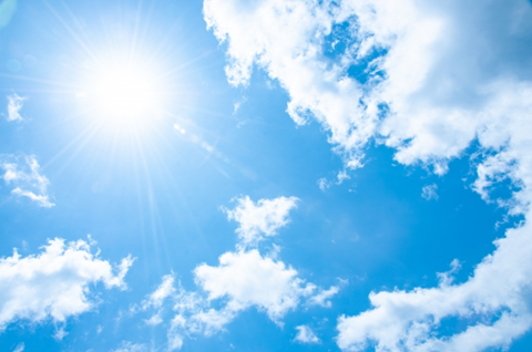 太陽と空