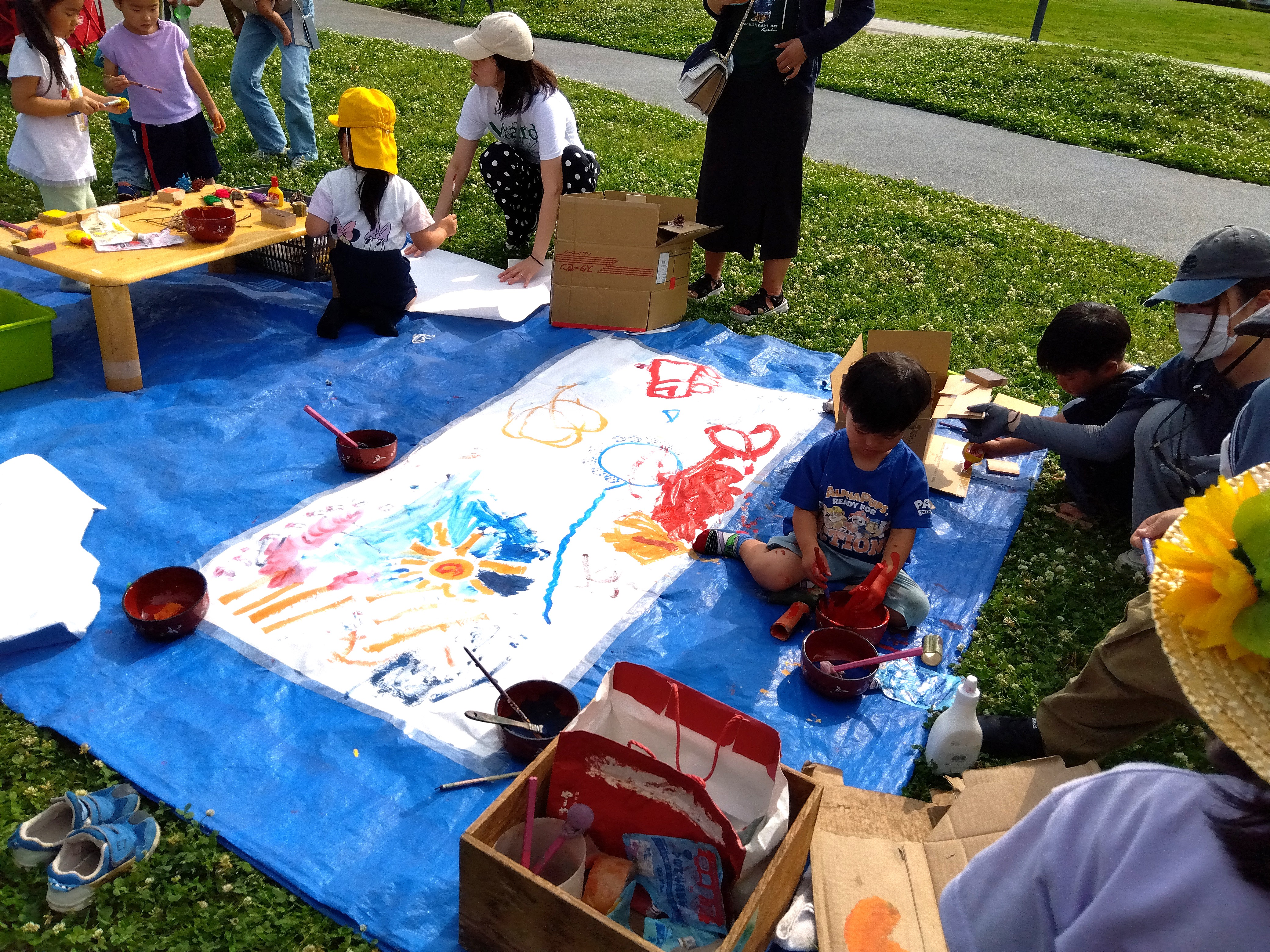 出張プレパ絵の具