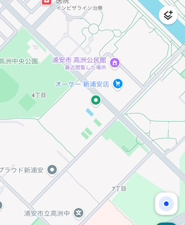 高洲公民館（予定）への地図